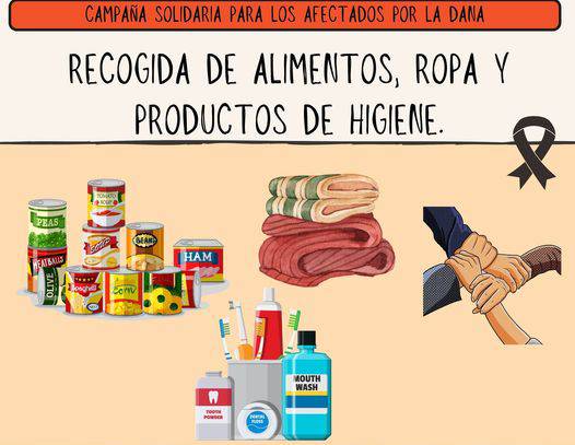 todos con los damnificados de Valencia 8 recogida alimentos